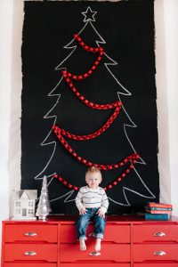 alternative chalkboard Christmas tree