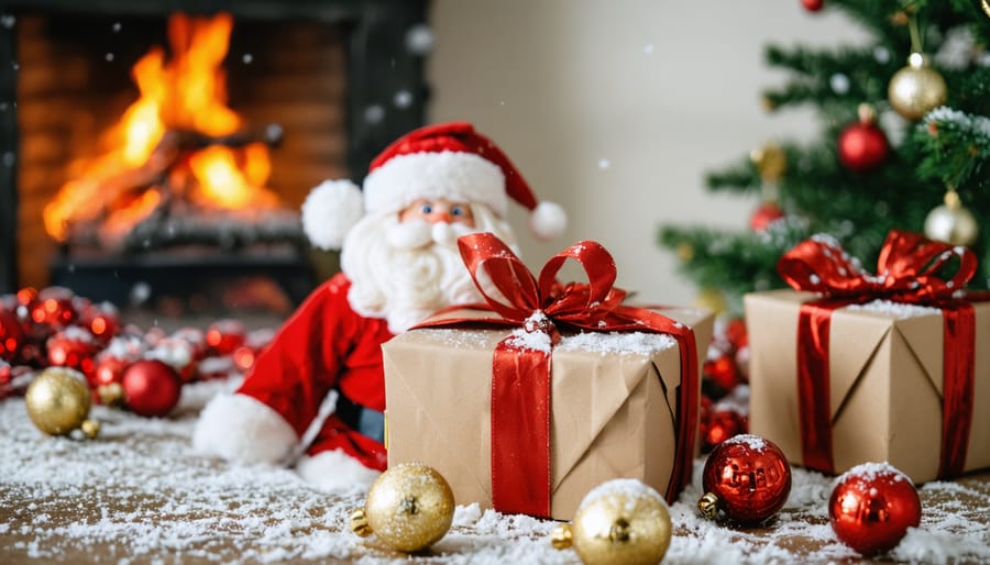 Teenager having eureka moment while solving difficult Christmas scavenger hunt clue