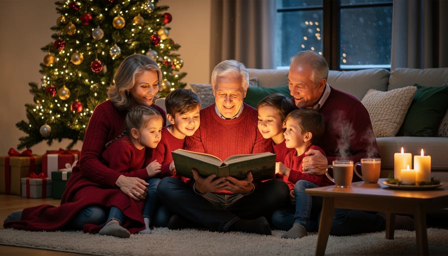 The Magic of Reading Together on Christmas Eve by Candlelight